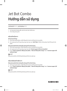 Hướng dẫn sử dụng Samsung VR7MD96514G Jet Bot Combo Máy hút bụi