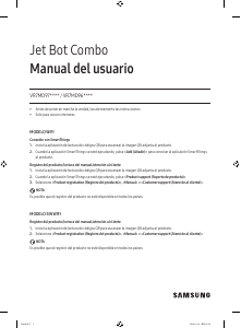 Manual de uso Samsung VR7MD97714G Jet Bot Combo Aspirador