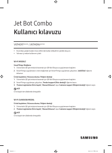 Kullanım kılavuzu Samsung VR7MD97714G Jet Bot Combo Elektrikli süpürge
