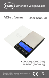 Manual AWS ACP-200 Industrial scale