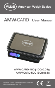 Manual AWS Card-100 Industrial scale