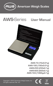 Manual AWS AMW-250 Industrial scale