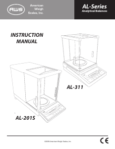 Manual AWS AL-201S Industrial scale