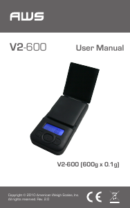 Manual AWS V2-600 Industrial scale