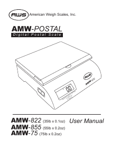 Manual AWS AMW-855 Industrial scale