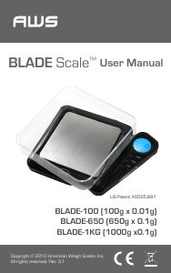 Manual AWS Blade-1000 Industrial scale