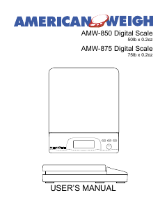Manual AWS AMW-850 Industrial scale