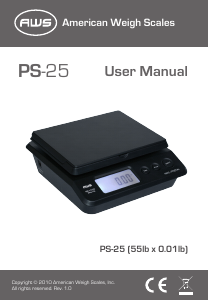 Manual AWS AMW PS-25 Industrial scale