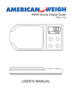Manual AWS AMW-Scoop Industrial scale
