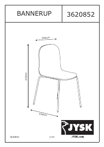 Εγχειρίδιο JYSK Bannerup Καρέκλα