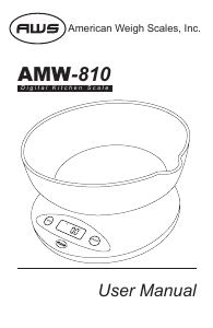 Manual AWS AMW-810-2K Kitchen Scale