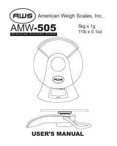 Manual AWS AMW-505 Kitchen Scale