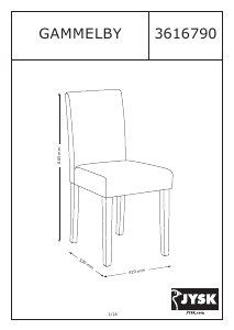 Mode d’emploi JYSK Gammelby Chaise