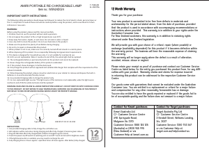 Handleiding Anko 43455706 Amiri Lamp