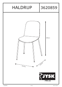 Mode d’emploi JYSK Haldrup Chaise