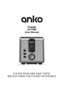 Handleiding Anko LD-T7007 Broodrooster
