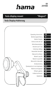 Návod Hama 00201988 Magnet Držiak na telefón