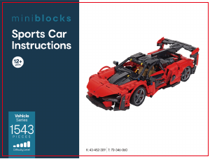 Manual Mini Blocks set 43452309 Vehicles Sports car