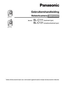 Handleiding Panasonic BL-C111CE IP camera
