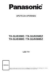 Priručnik Panasonic TX-32JS360EZ LED televizor