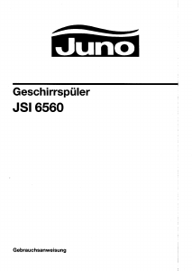 Bedienungsanleitung Juno JSI6560 Geschirrspüler