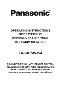 Kullanım kılavuzu Panasonic TX-24DSW354 LED televizyon