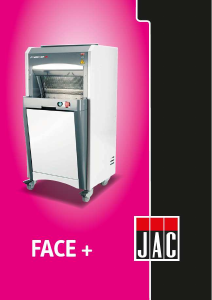 Handleiding JAC Face+ Broodsnijmachine
