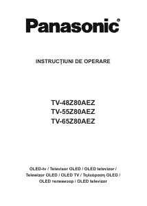 Manual Panasonic TV-65Z80AEZ Televizor LED