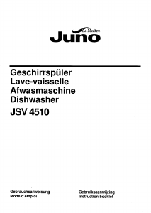 Bedienungsanleitung Juno JSV4510 Geschirrspüler