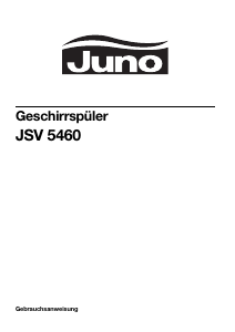 Bedienungsanleitung Juno JSV5460 Geschirrspüler