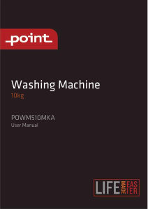 Käyttöohje Point POWM510MKA Pesukone