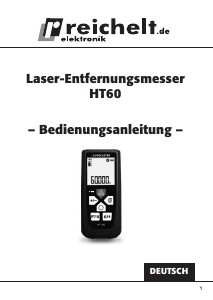 Bedienungsanleitung Reichelt HT60 Laser-entfernungsmesser