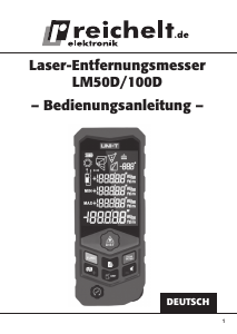 Bedienungsanleitung Reichelt LM50D Laser-entfernungsmesser
