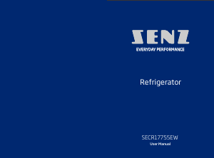 Käyttöohje Senz SECR17755EW Jääkaappipakastin