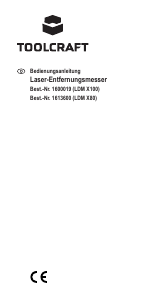 Bedienungsanleitung Toolcraft LDM X80 Laser-entfernungsmesser