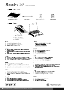 Manual Thermaltake Massive 142 Laptop Cooling Stand