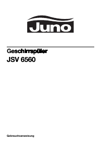 Bedienungsanleitung Juno JSV6560 Geschirrspüler