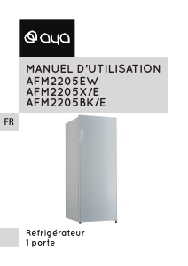 Mode d’emploi AYA AFM2205EW Réfrigérateur