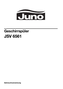 Bedienungsanleitung Juno JSV6561 Geschirrspüler