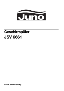Bedienungsanleitung Juno JSV6661 Geschirrspüler