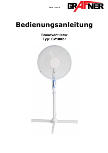 Bedienungsanleitung Grafner SV10827 Ventilator