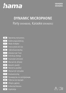Manual Hama 00046000 Party Microfoon