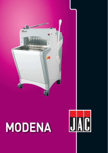 Bedienungsanleitung JAC Modena Brotschneidemaschine