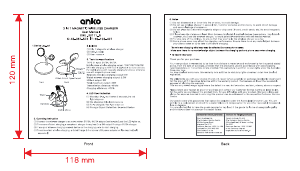 Manual Anko EWL-22111-B Wireless Charger