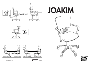 Brugsanvisning IKEA JOAKIM Kontorstol