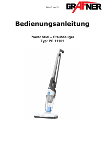 Bedienungsanleitung Grafner PS11101 Staubsauger