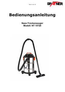 Bedienungsanleitung Grafner NT10720 Staubsauger