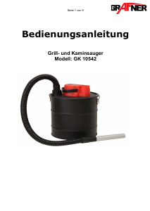 Bedienungsanleitung Grafner GK10542 Staubsauger
