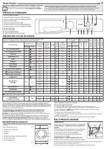 Mode d’emploi Hotpoint NDB10725WAFR Lave-linge