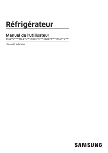 Mode d’emploi Samsung RS65DG54R3S9 Réfrigérateur combiné